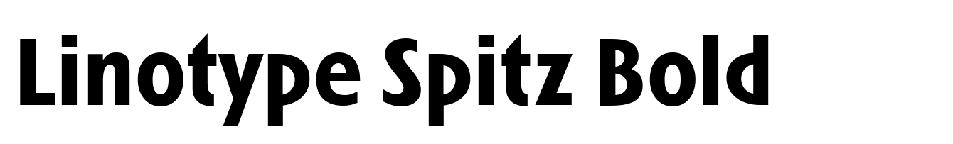 Linotype Spitz Bold